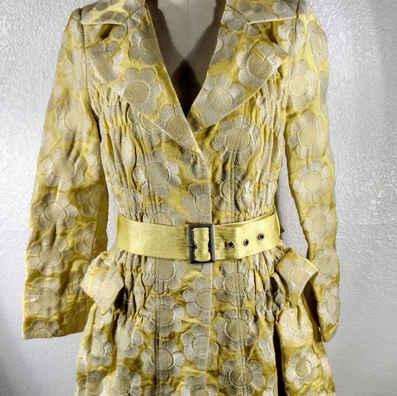 Biya by Johnny Was Spring into Spring Embroidered Tapestry Trench Coat NWT - Picture 5 of 6